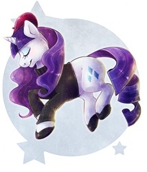 Size: 700x819 | Tagged: safe, artist:kaceymeg, character:rarity, species:pony, species:unicorn, g4, abstract background, alternate hairstyle, beatnik rarity, beret, clothing, eyes closed, female, hat, mare, solo