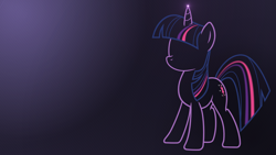 Size: 1920x1080 | Tagged: safe, artist:mehoep, character:twilight sparkle, character:twilight sparkle (unicorn), species:pony, species:unicorn, female, gradient background, outline, solo, vector