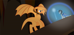 Size: 16000x7565 | Tagged: safe, artist:archive-alicorn, character:scootaloo, oc, absurd resolution, balrog, lord of the rings, scene, vector, you shall not pass