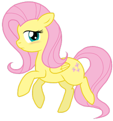 Size: 734x787 | Tagged: safe, artist:nukeleer, character:fluttershy, blushing, female, solo