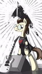 Size: 3008x5212 | Tagged: safe, artist:friendshipismetal777, character:gizmo, species:pony, bipedal, guitar, male, solo