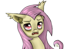 Size: 2000x1395 | Tagged: safe, artist:doomcakes, character:flutterbat, character:fluttershy, species:bat pony, species:pony, episode:bats!, g4, my little pony: friendship is magic, female, race swap, solo