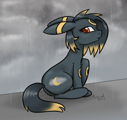 Size: 900x847 | Tagged: safe, artist:minty-red, crossover, pokémon, ponified, ponymon, solo, umbreon