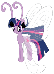 Size: 766x1044 | Tagged: safe, artist:lorettafox, character:twilight sparkle, character:twilight sparkle (alicorn), species:alicorn, species:breezies, species:pony, episode:it ain't easy being breezies, g4, my little pony: friendship is magic, breeziefied, female, smiling, solo, species swap, twilight breezie