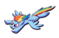 Size: 613x398 | Tagged: safe, artist:ufocookiez, character:rainbow dash, female, simple background, solo, transparent background