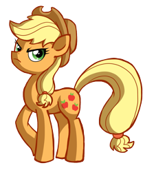 Size: 852x938 | Tagged: safe, artist:ufocookiez, character:applejack, species:earth pony, species:pony, angry, female, simple background, solo, transparent background