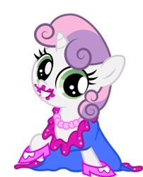 Size: 370x457 | Tagged: safe, artist:medio-cre, character:sweetie belle, 5-year-old sweetie belle, cute, diasweetes, female, solo