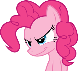 Size: 5493x5041 | Tagged: safe, artist:mehoep, character:pinkie pie, species:earth pony, species:pony, absurd resolution, female, grin, mare, simple background, solo, transparent background, vector