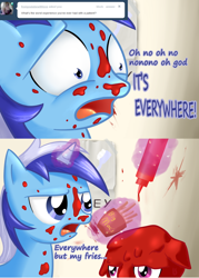 Size: 1000x1400 | Tagged: safe, artist:dazko, character:minuette, ask, ask doctor colgate, ketchup, tumblr
