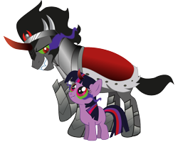 Size: 1280x1024 | Tagged: safe, artist:raggyrabbit94, character:king sombra, oc, oc:shadowlight crystal, parent:king sombra, parent:twilight sparkle, parents:twibra, filly, offspring