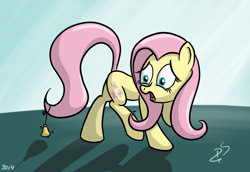 Size: 1024x704 | Tagged: safe, artist:filpapersoul, character:fluttershy, bell, crying, female, solo