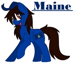 Size: 812x710 | Tagged: safe, artist:happydays64, nation ponies, maine, ponified, solo, state ponies