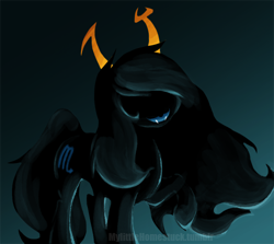 Size: 500x446 | Tagged: safe, artist:mylittlehomestuck, species:pony, gradient background, homestuck, marquise spinneret mindfang, ponified, solo