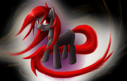 Size: 2500x1600 | Tagged: safe, artist:dazko, earthbound, giygas, ponified, rule 63, solo