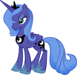 Size: 2363x2306 | Tagged: safe, artist:voaxmasterspydre, character:princess luna, female, high res, s1 luna, simple background, solo, transparent background, vector