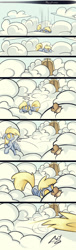Size: 800x2646 | Tagged: safe, artist:skygracer, character:derpy hooves, species:pegasus, species:pony, cloud, cloudy, comic, cute, female, gate, heaven, ice age, implied death, mare, muffin