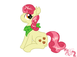 Size: 1280x960 | Tagged: safe, artist:cosmic-rust, character:apple bumpkin, apple family member, solo