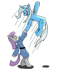Size: 1536x2000 | Tagged: safe, artist:thecrimsondm, character:maud pie, character:trixie, species:pony, species:unicorn, newbie artist training grounds, ship:mauxie, dancing, female, lesbian, mare, shipping