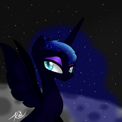 Size: 800x798 | Tagged: safe, artist:kayak94, character:nightmare moon, character:princess luna, female, solo