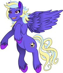 Size: 723x832 | Tagged: safe, artist:sketchy brush, oc, oc only, oc:evening song, species:pegasus, species:pony, multicolored hair, music notes, red eyes, simple background, sketchy brush, transparent background, vector