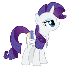 Size: 6890x6362 | Tagged: safe, artist:mehoep, character:rarity, species:pony, species:unicorn, absurd resolution, brush, clothing, comb, female, hairdresser, looking up, mare, solo