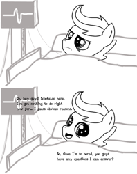 Size: 640x808 | Tagged: safe, artist:coolstorybrony, character:scootaloo, ask, cancer (disease), hospital, scootaleukemia, tumblr