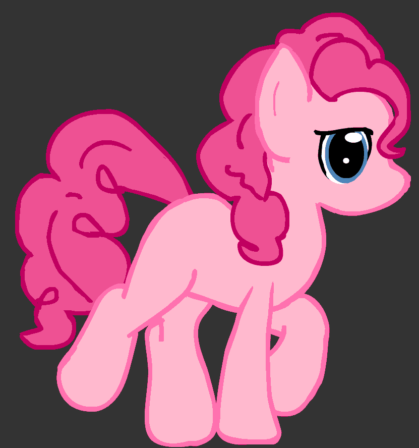 Size: 831x888 | Tagged: safe, artist:carson marain, character:pinkie pie, animated, female, solo, trotting, walking