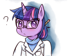 Size: 346x269 | Tagged: safe, artist:shouyu musume, character:twilight sparkle, female, glasses, lowres, pixiv, solo