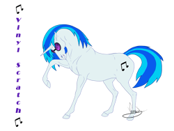 Size: 1165x877 | Tagged: safe, artist:vanycat, character:dj pon-3, character:vinyl scratch, species:pony, species:unicorn, female, mare, raised hoof, realistic, realistic horse legs, simple background, solo, sunglasses, transparent background