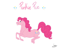 Size: 900x764 | Tagged: safe, artist:vanycat, character:pinkie pie, species:earth pony, species:pony, female, mare, pronking, realistic, realistic horse legs, simple background, solo, transparent background