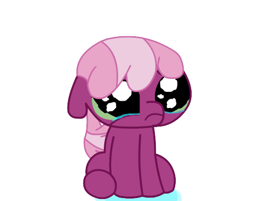 Size: 556x405 | Tagged: safe, artist:keanno, character:cheerilee, animated, crying, emotional warfare, female, filly, foal