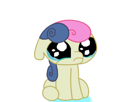 Size: 556x405 | Tagged: safe, artist:keanno, character:bon bon, character:sweetie drops, species:earth pony, species:pony, animated, crying, emotional warfare, female, filly, foal, hooves, simple background, solo, transparent background, younger