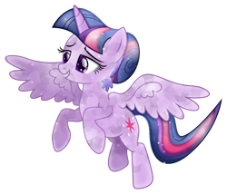 Size: 3507x3000 | Tagged: safe, artist:theshadowstone, character:twilight sparkle, character:twilight sparkle (alicorn), species:alicorn, species:crystal pony, species:pony, alternate hairstyle, crystal alicorn, crystal twilight, crystallized, female, mare, raised hoof, simple background, smiling, solo, spread wings, transparent background, vector, wings