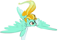 Size: 8000x4500 | Tagged: safe, artist:darkflame75, character:lightning dust, species:pegasus, species:pony, female, flying, mare, simple background, solo, spread wings, white background, wings