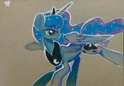 Size: 1913x1327 | Tagged: safe, artist:darkflame75, character:princess luna, species:alicorn, species:pony, lunadoodle, female, mare, solo, traditional art