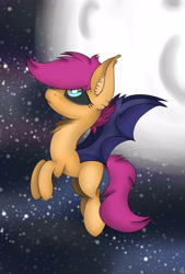Size: 2500x3700 | Tagged: safe, artist:darkflame75, artist:theartistsora, character:scootaloo, species:pegasus, species:pony, fanart, female, solo, student of the night