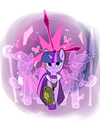 Size: 834x1065 | Tagged: safe, artist:metal-kitty, character:twilight sparkle, crossover, female, guild wars 2, magic, mesmer, solo, video game