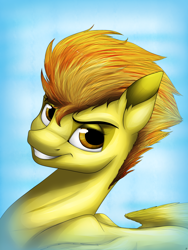 Size: 1600x2133 | Tagged: safe, artist:lupiarts, character:spitfire, female, portrait, solo