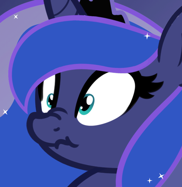 Size: 600x615 | Tagged: safe, artist:furrgroup, character:princess luna, animated, derp, female, gif, nose wrinkle, scrunchy face, simple background, solo, vibrating, wide eyes