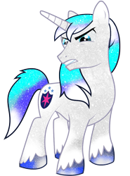 Size: 769x1039 | Tagged: safe, artist:digiradiance, artist:theshadowstone, character:shining armor, galaxy, male, simple background, solo, transparent background, vector