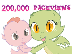 Size: 900x676 | Tagged: safe, artist:queencold, oc, oc only, oc:dither, oc:jade, species:dragon, baby dragon, celebration, dragon oc, dragoness, holding hands, milestone, simple background, text, transparent background