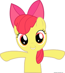 Size: 6000x6731 | Tagged: safe, artist:arifproject, character:apple bloom, species:pony, absurd resolution, adorabloom, cute, female, simple background, solo, transparent background, vector
