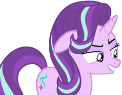 Size: 9000x7000 | Tagged: safe, artist:tardifice, character:starlight glimmer, episode:the crystalling, g4, my little pony: friendship is magic, absurd resolution, female, lip bite, photoshop, simple background, sly, solo, transparent background, vector
