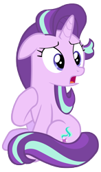 Size: 7000x11900 | Tagged: safe, artist:tardifice, character:starlight glimmer, episode:the crystalling, g4, my little pony: friendship is magic, absurd resolution, female, open mouth, photoshop, raised hoof, simple background, sitting, solo, transparent background, vector