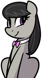 Size: 821x1508 | Tagged: safe, artist:furrgroup, character:octavia melody, species:earth pony, species:pony, female, mare, simple background, sitting, smiling, solo, white background