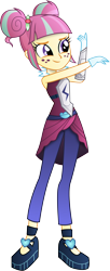 Size: 3498x8568 | Tagged: safe, artist:illumnious, character:sour sweet, equestria girls:friendship games, g4, my little pony: equestria girls, my little pony:equestria girls, absurd resolution, adobe illustrator, archery, archery clothes, clothing, female, freckles, gloves, simple background, solo, transparent background, vector