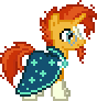 Size: 88x92 | Tagged: safe, artist:botchan-mlp, character:sunburst, species:pony, species:unicorn, desktop ponies, episode:the crystalling, g4, my little pony: friendship is magic, animated, cute, male, pixel art, simple background, solo, stallion, standing, sunbetes, transparent background