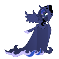 Size: 7000x7000 | Tagged: safe, artist:tardifice, character:princess luna, episode:a hearth's warming tail, g4, my little pony: friendship is magic, absurd resolution, cloak, clothing, female, simple background, solo, spirit of hearth's warming yet to come, transparent background, vector
