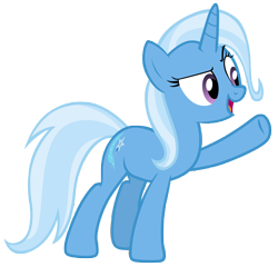 Size: 7300x7000 | Tagged: safe, artist:tardifice, character:trixie, species:pony, species:unicorn, episode:no second prances, g4, my little pony: friendship is magic, absurd resolution, female, mare, open mouth, photoshop, raised hoof, simple background, solo, transparent background, vector