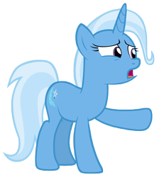 Size: 7000x7800 | Tagged: safe, artist:tardifice, character:trixie, species:pony, species:unicorn, episode:no second prances, g4, my little pony: friendship is magic, absurd resolution, female, mare, open mouth, photoshop, raised hoof, simple background, solo, transparent background, vector